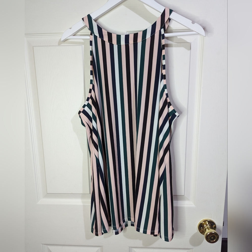 Torrid Multicolor Striped Tank Top